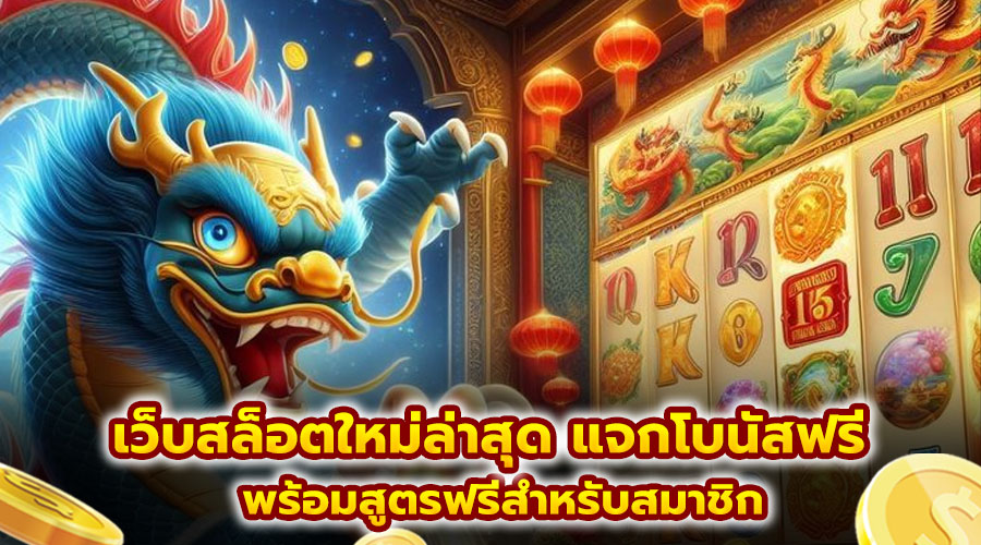 เว็บสล็อตใหม่ล่าสุด แจกโบนัสฟรี
